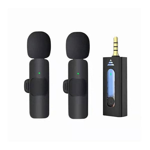 K35 Wireless Single Microphone – High-Quality 2.4GHz Lapel Mic Set with 3.5mm Receiver for Mobile Phones, Cameras, Speakers & Vlogging (Single Mic)